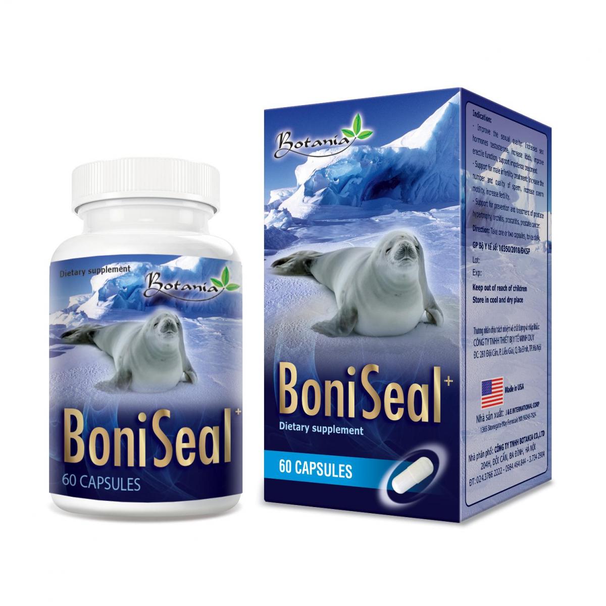 BoniSeal + Hỗ trợ bổ thận, kích thích cơ thể tăng tiết testosterol, tăng cường sinh lực nam, nâng cao sức khỏe